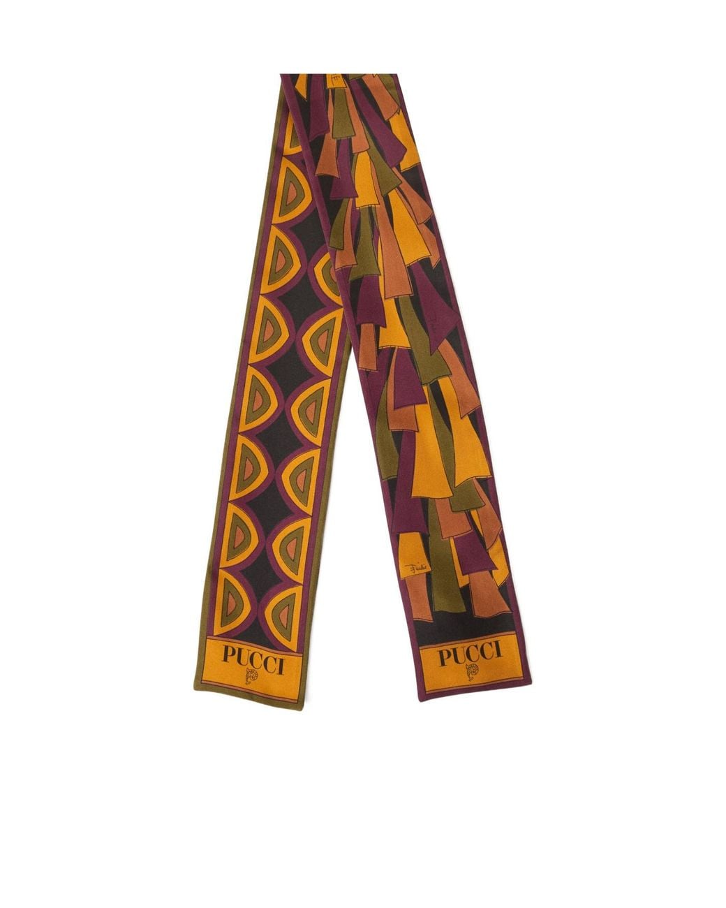 Emilio Pucci Brown Pucci Mixed Print Bandeau
