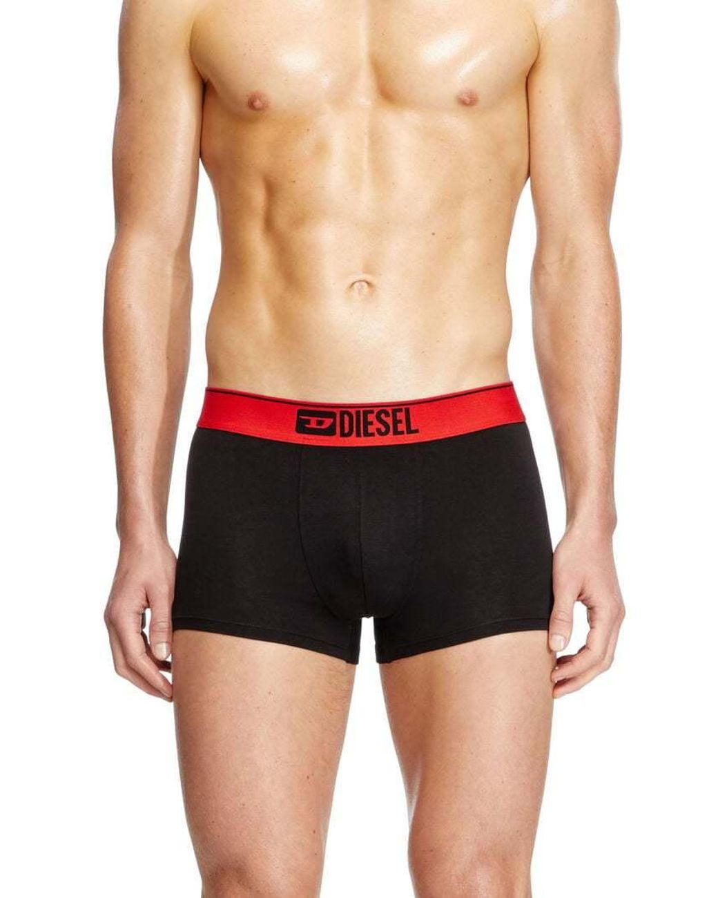 DIESEL Red Umbx-Damienthreepack Three-Pack Of Plain Boxer for men