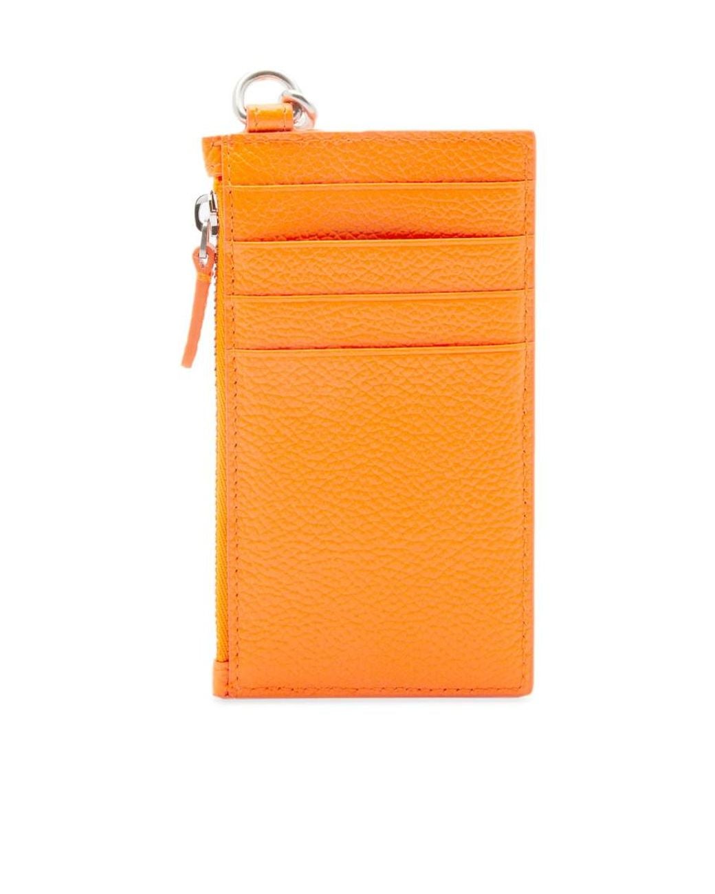 Balenciaga White Keyring Logo Card Holder for men