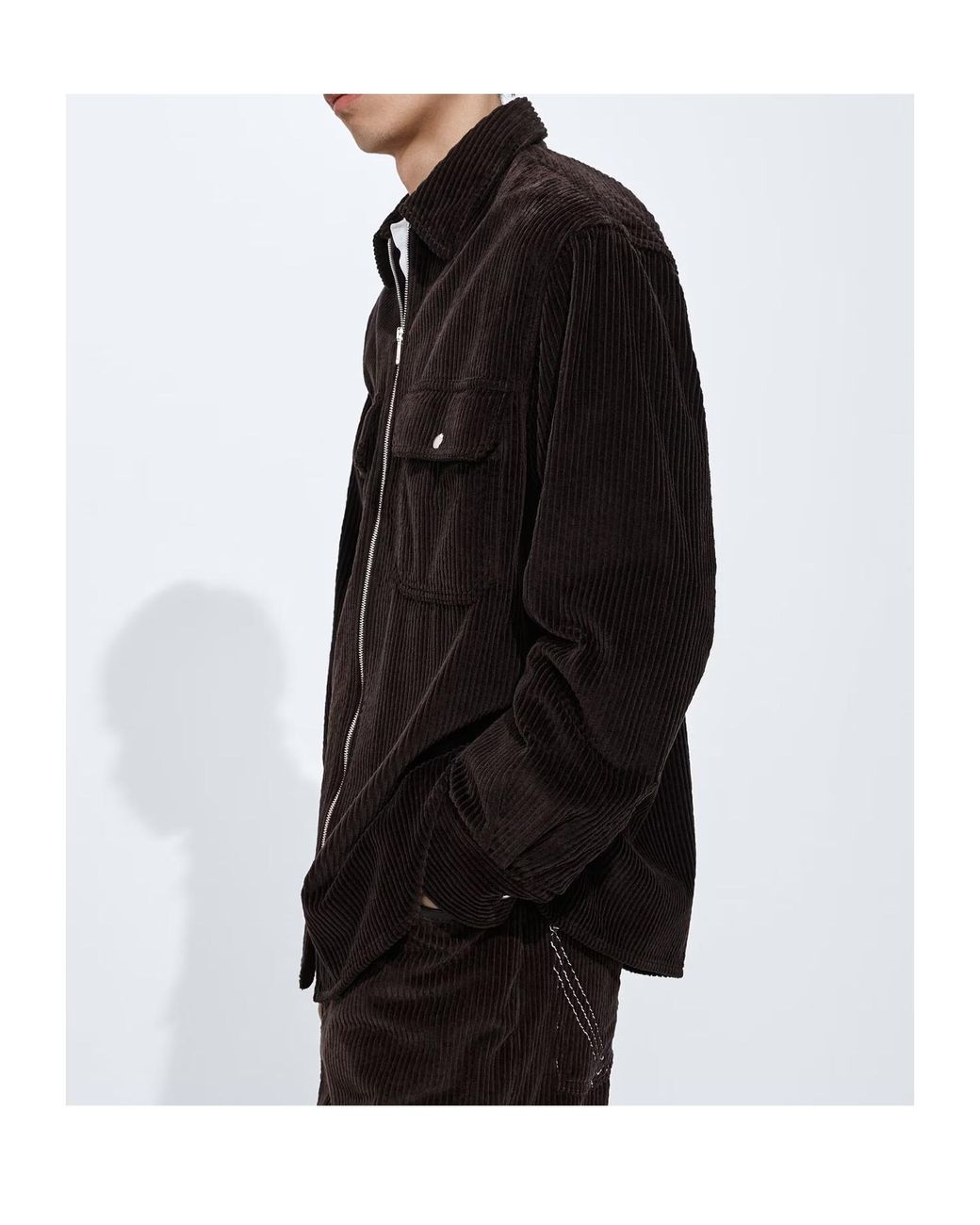 Bottega Veneta Black Shirt With Classic Collar And Two Patch Pockets On The Front for men