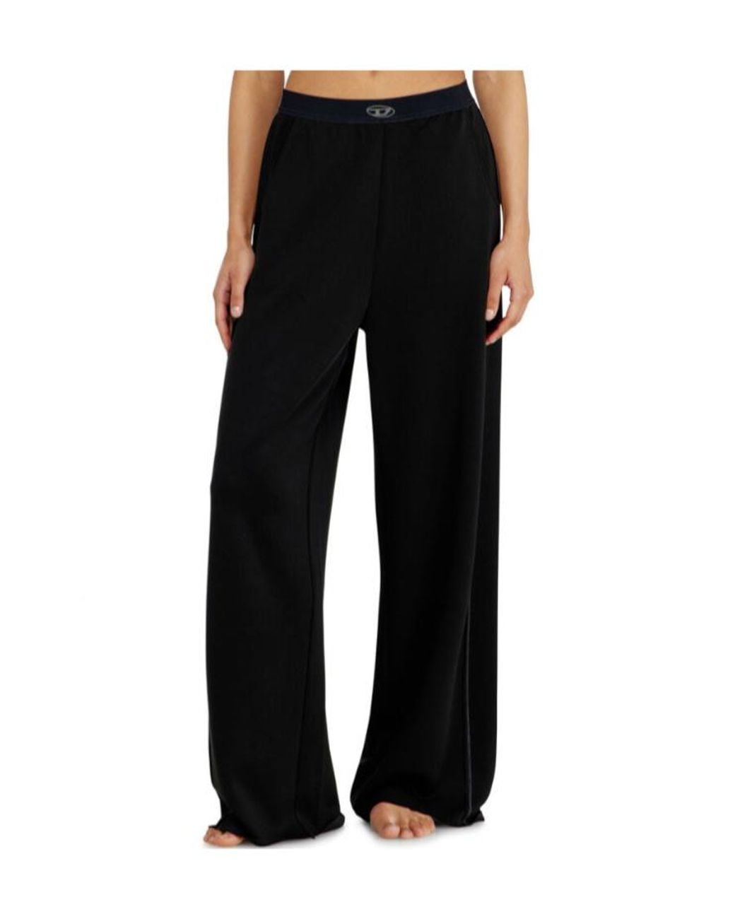 DIESEL Black Alysa Utility Wide-Leg Pants