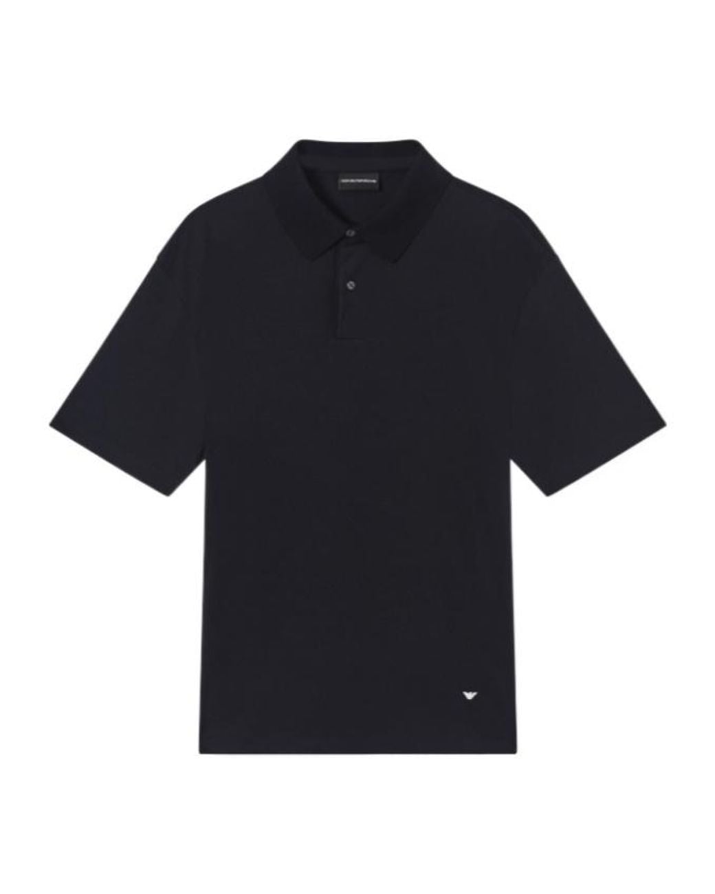 Emporio Armani Blue Shortsleeve Polo Shirt for men