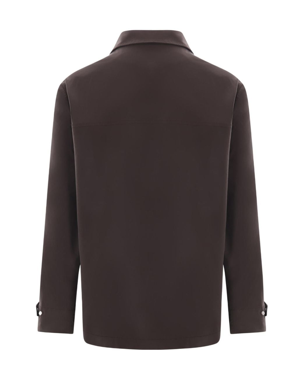Brunello Cucinelli Gray High-Neck Long-Sleeved Jacket for men