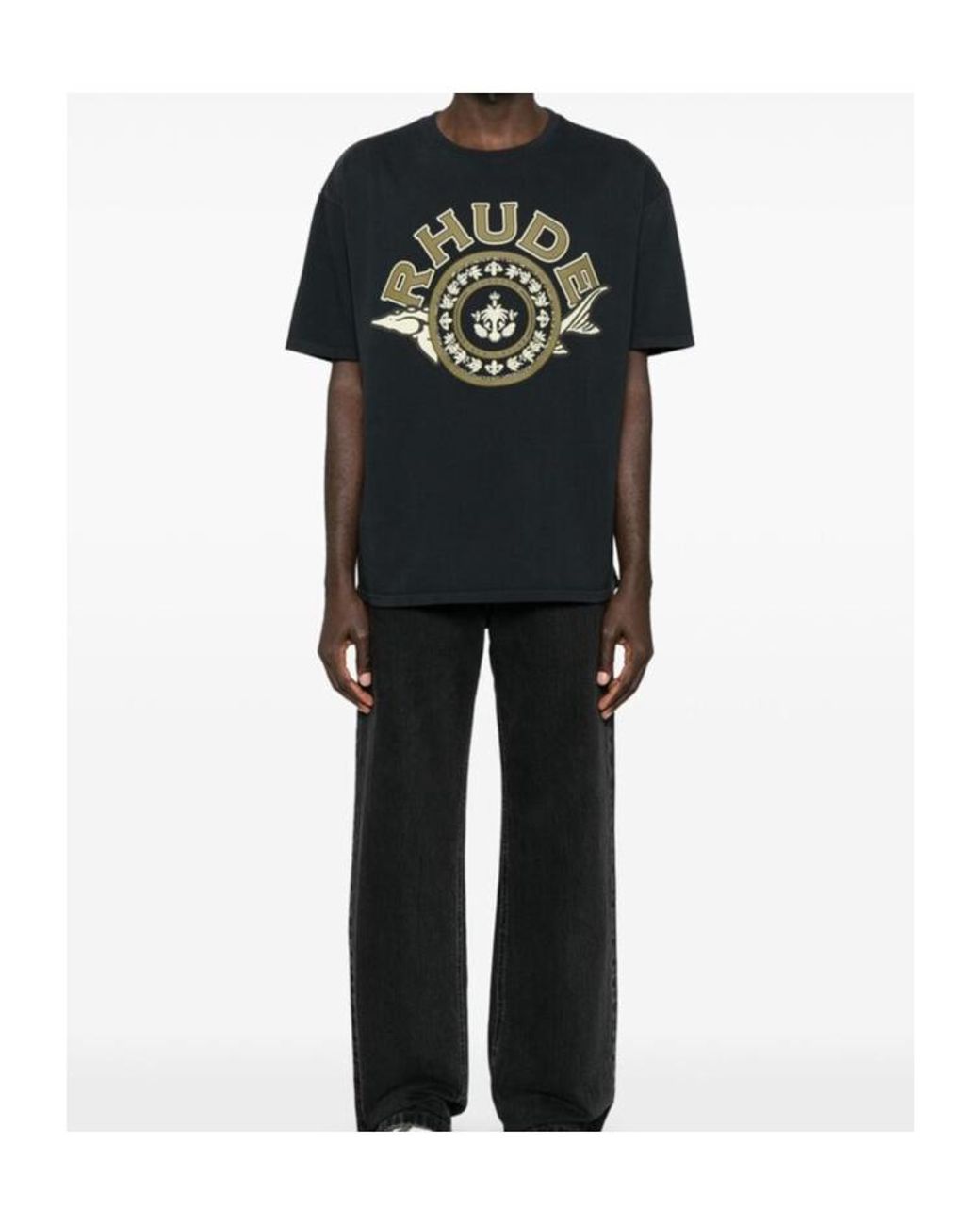 Rhude Black Caviar Tee for men
