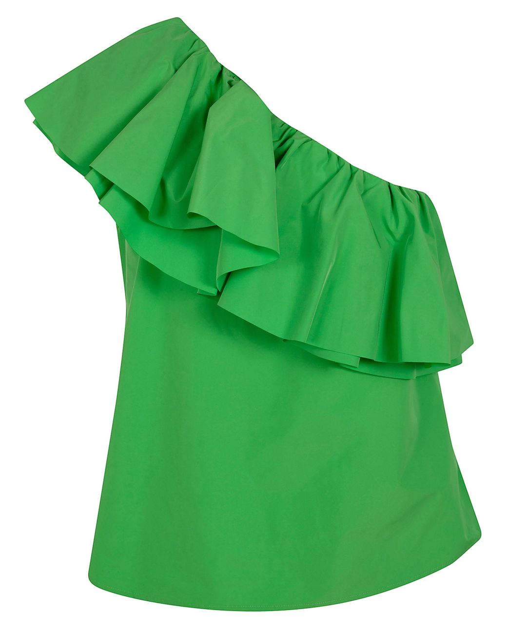 Essentiel Antwerp Green 'Jillian' Asymmetric Ruffle Top