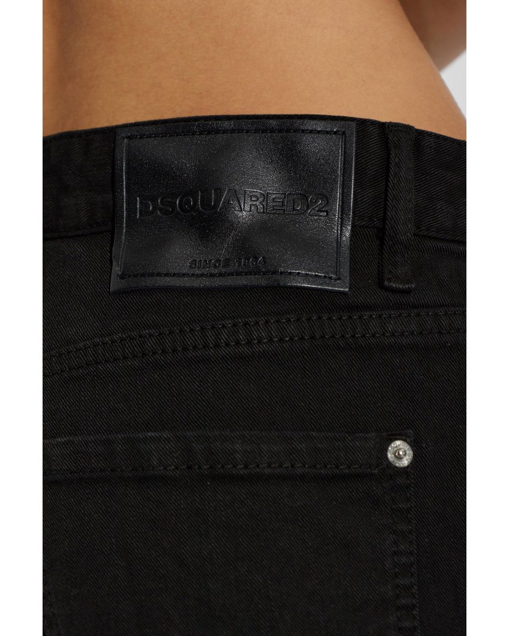 DSquared² Black San Diego Straight-Leg Jeans