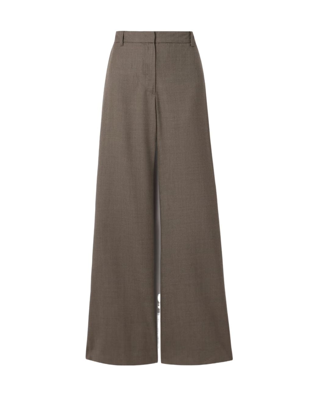 Nili Lotan Brown Effy Wide-Leg Track Pants