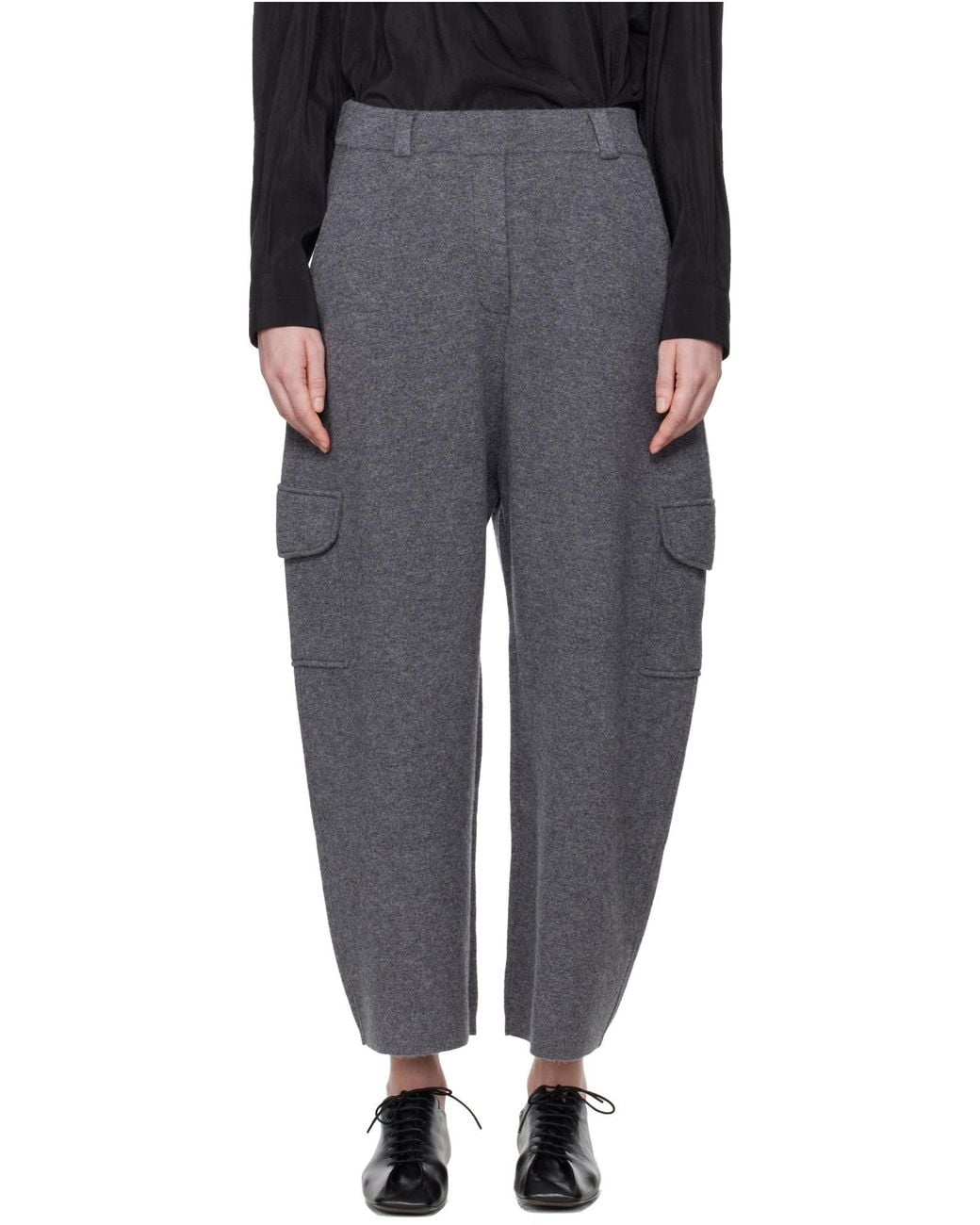 Lisa Yang Gray Azaria Elasticized Pants