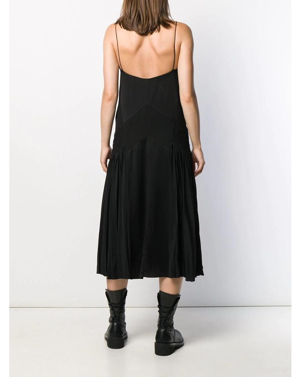 Givenchy Black Sleeveless Flared Dress