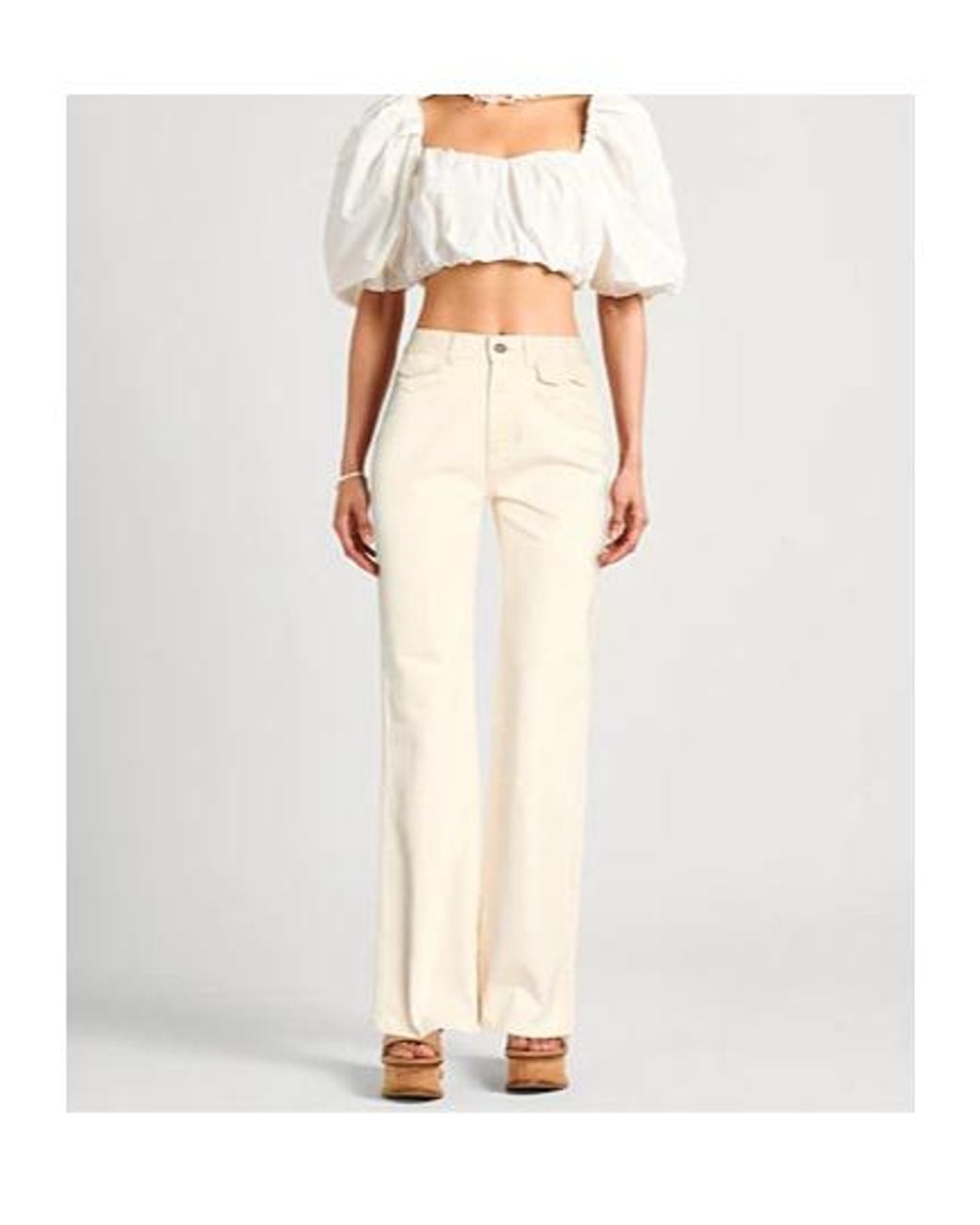 Chloé White Straight-Leg Jeans