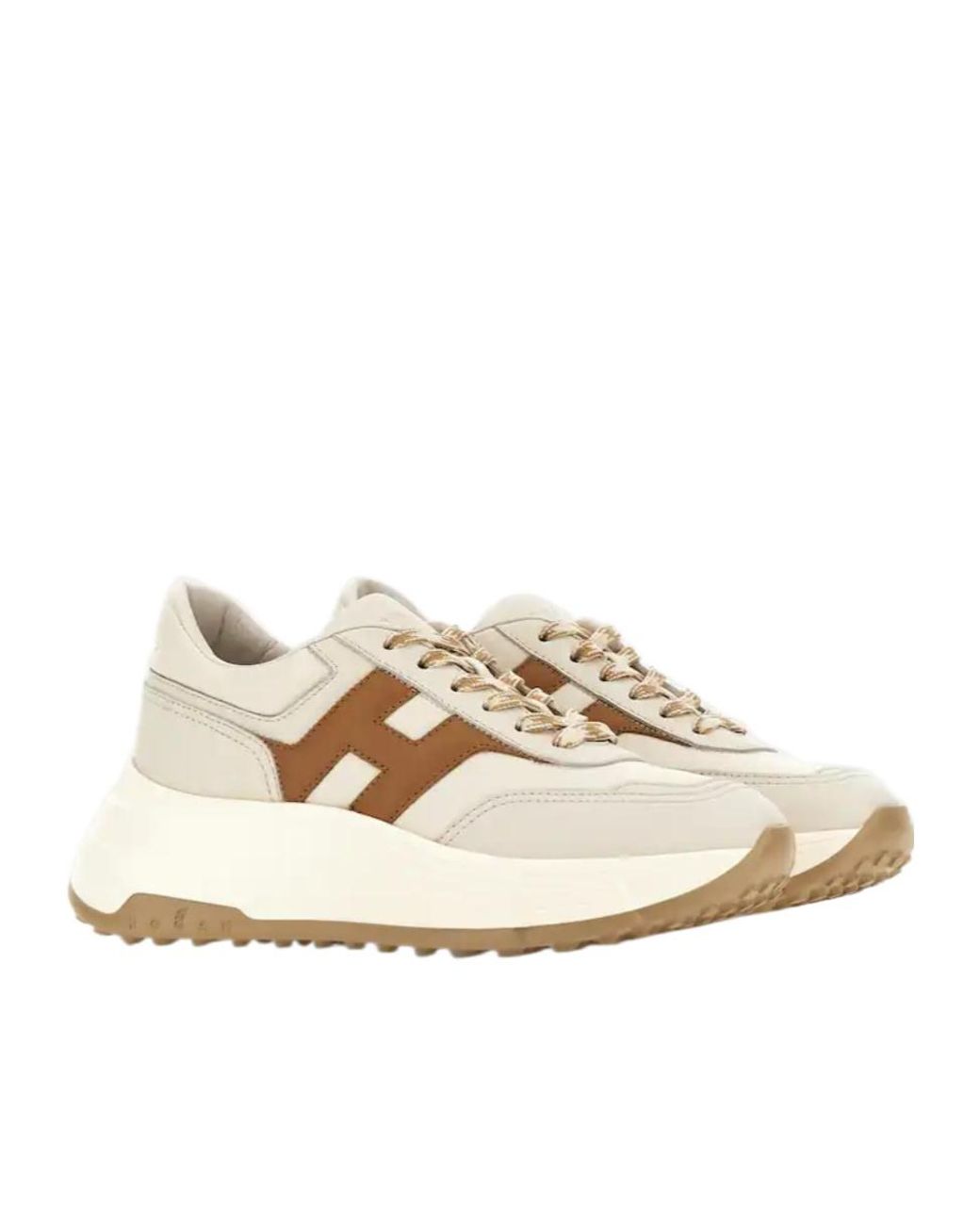 Hogan Natural Hi-Fi Lace-Up Sneakers