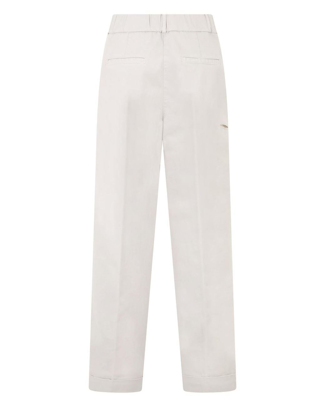 Peserico White Pleated Trousers