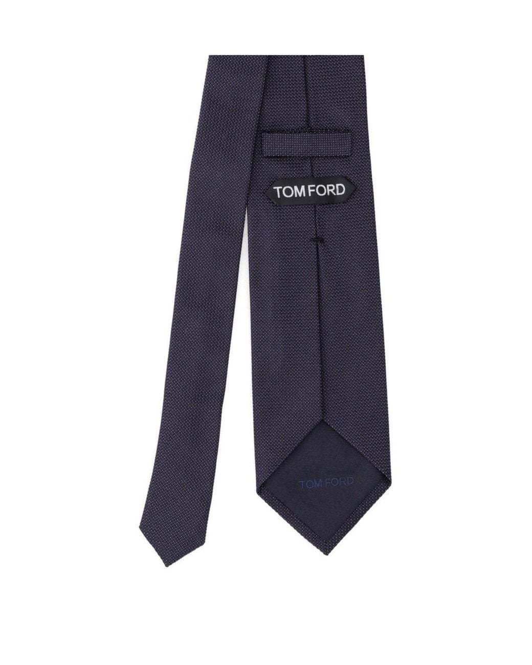 Tom Ford Blue Pointed-Tip Tie for men