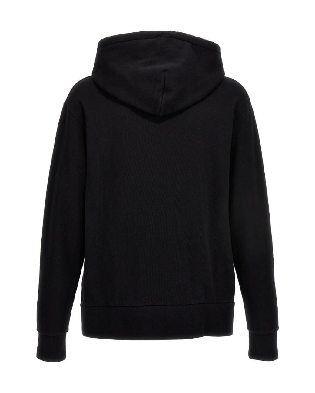 J.W. Anderson Black Jw Anderson Logo Embroidered Drawstring Hoodie for men