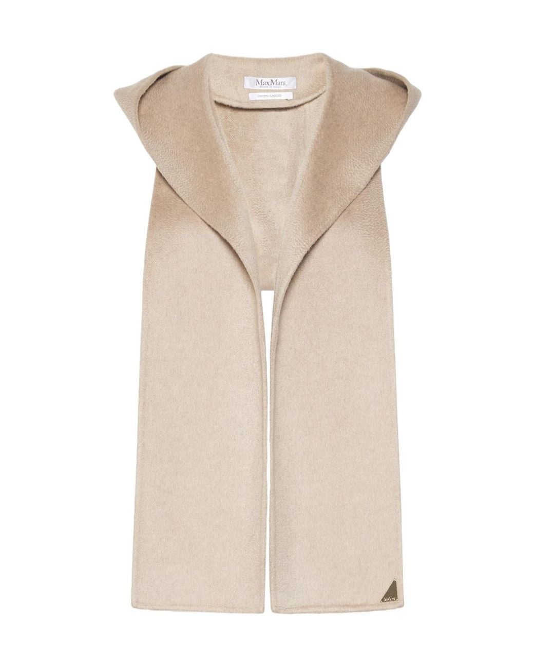 Max Mara Natural Cashmere Hooded Scarf