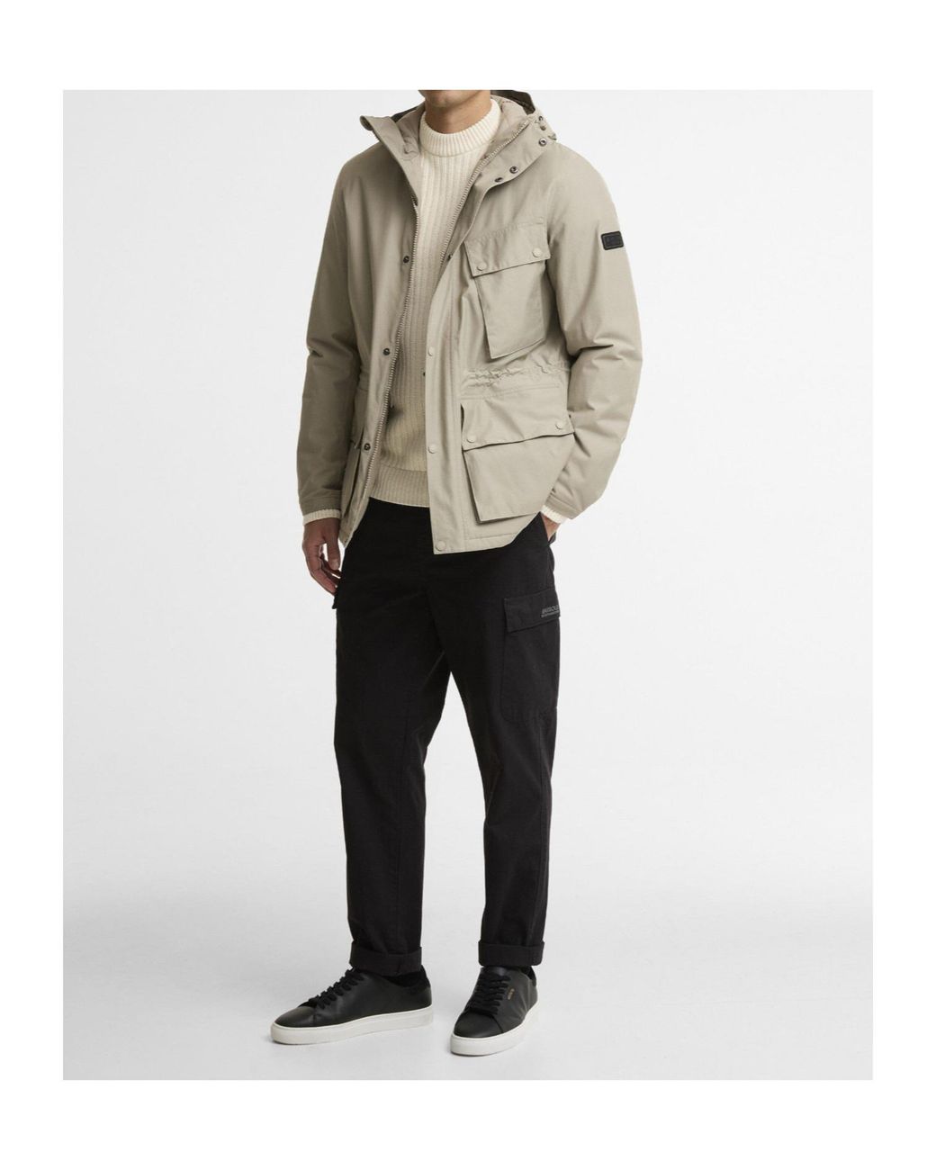 Barbour Natural Hooded Multipocket Utility Parka for men