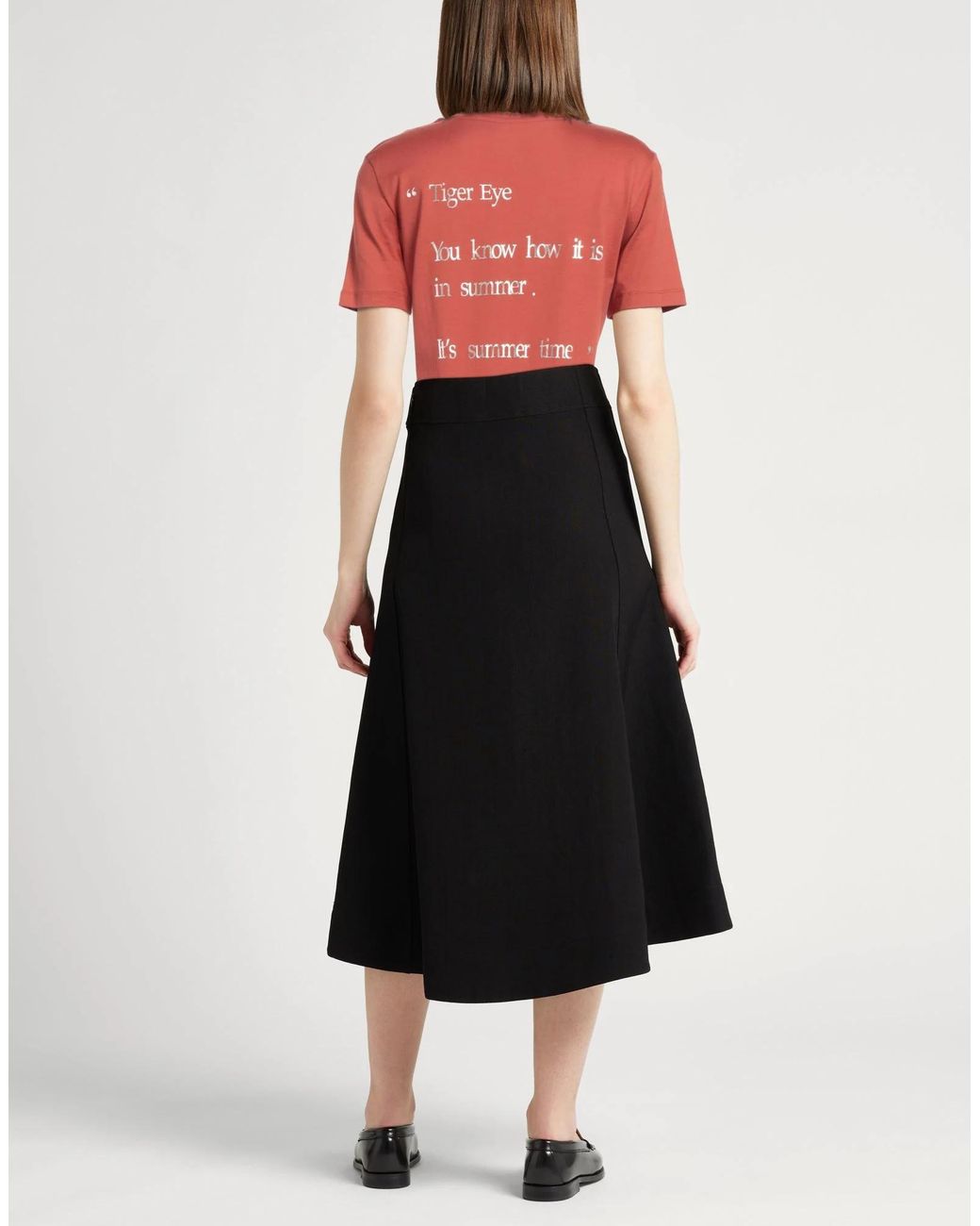 Max Mara Red Printed Short-Sleeve T-Shirt