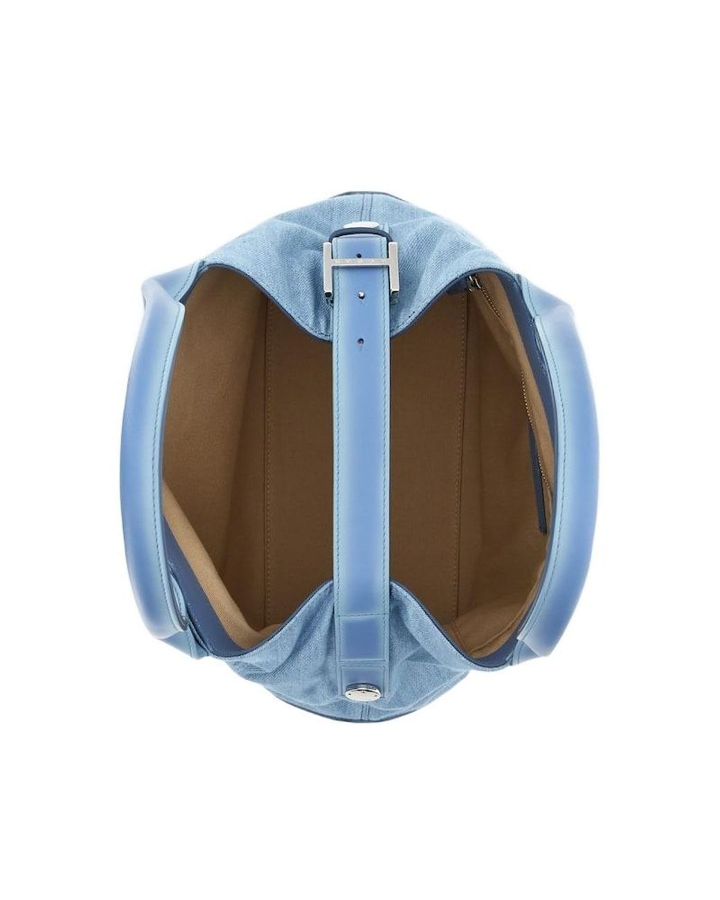 Hogan Blue Medium Script Shopping Bag