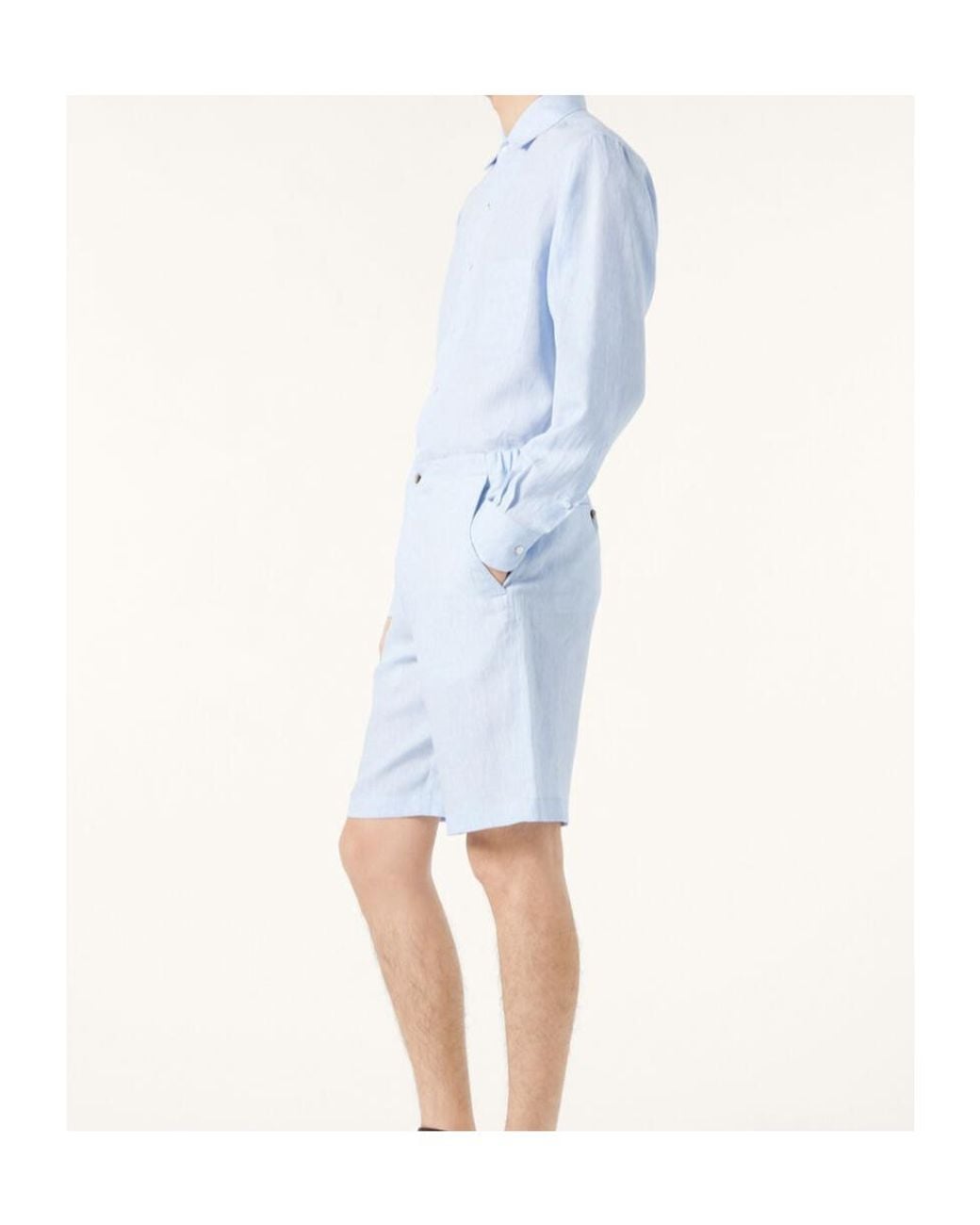 Loro Piana Blue Nolan Bermuda Shorts for men