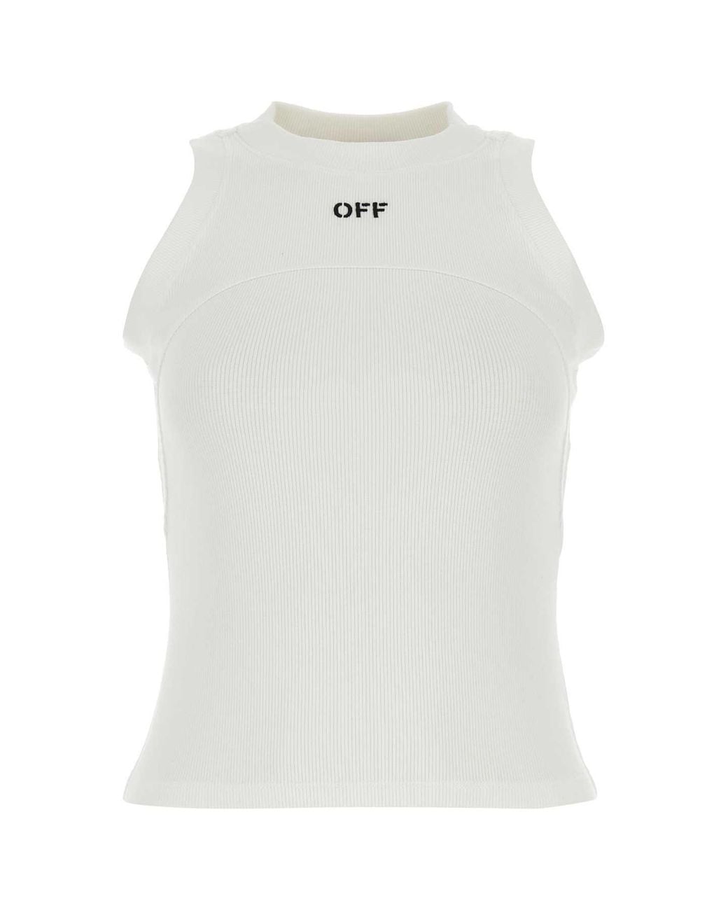 Off-White c/o Virgil Abloh White Crewneck Sleeveless Top
