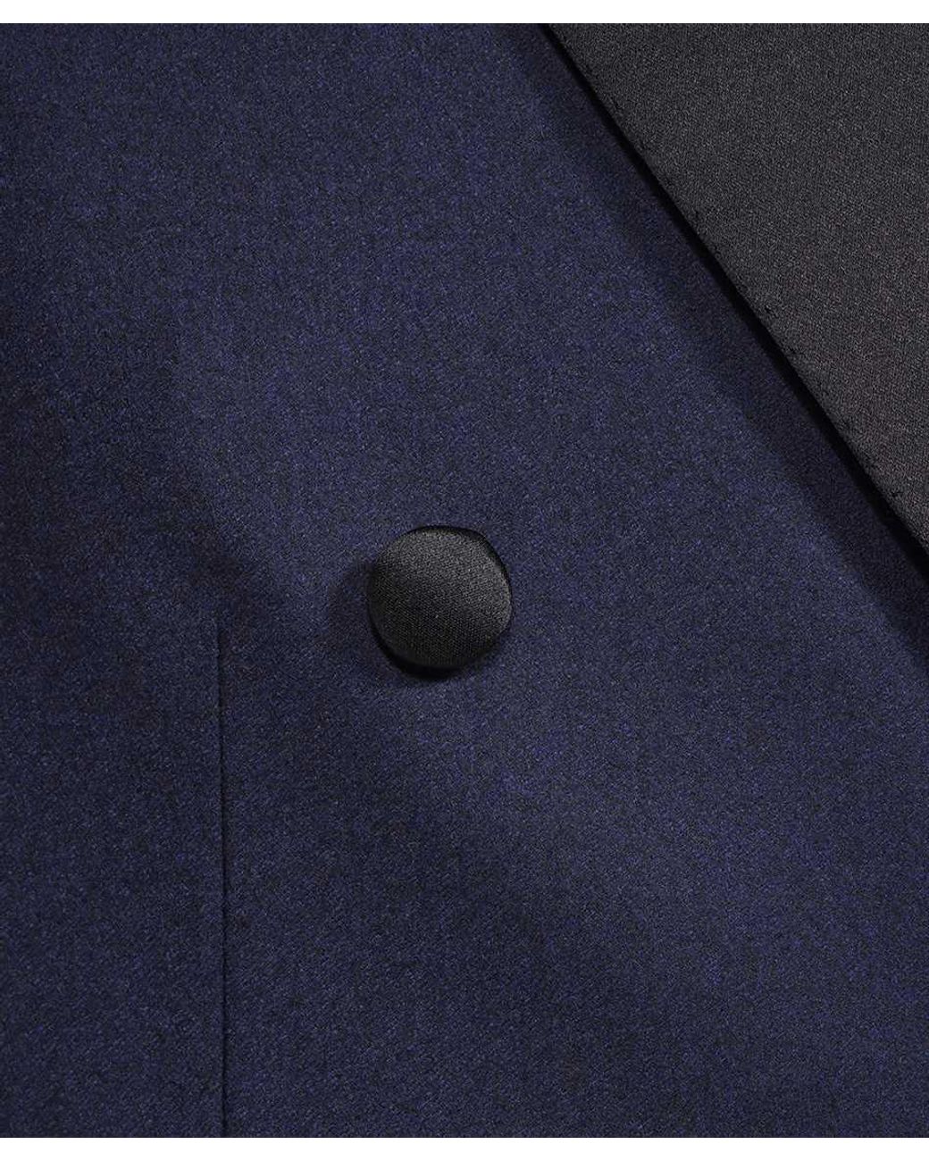 Brioni Blue Virgilio Double-Breasted Blazer for men