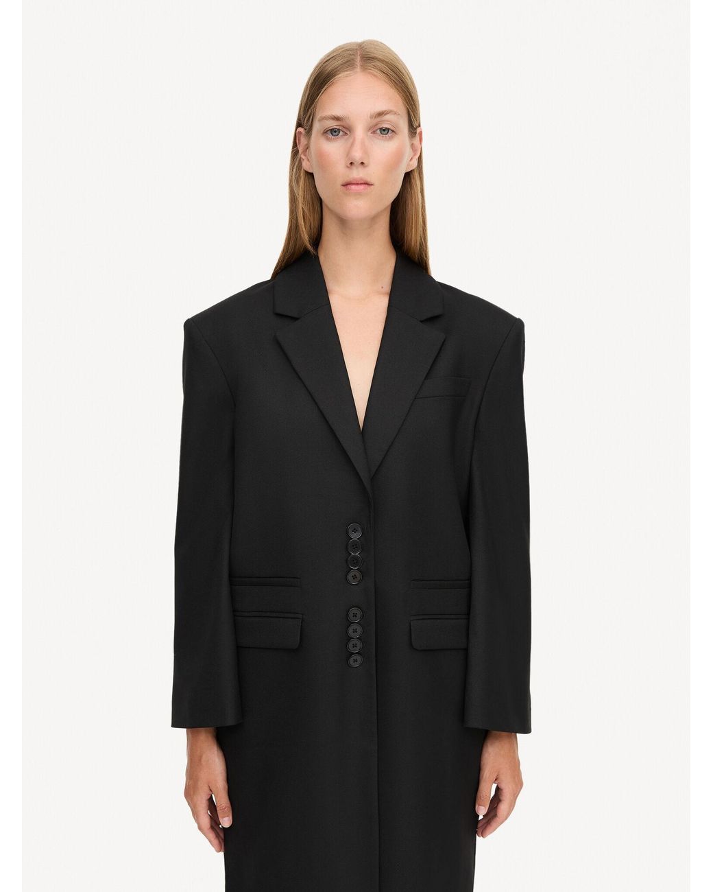 By Malene Birger Black Single-Breasted Blazer