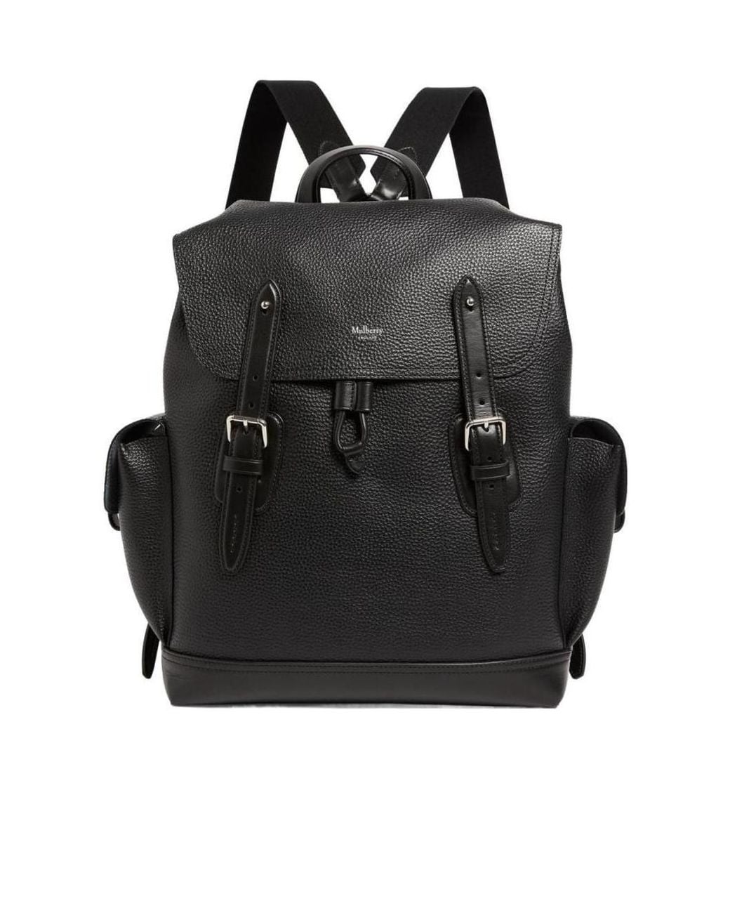 Mulberry Black Heritage Textured Backpack for men