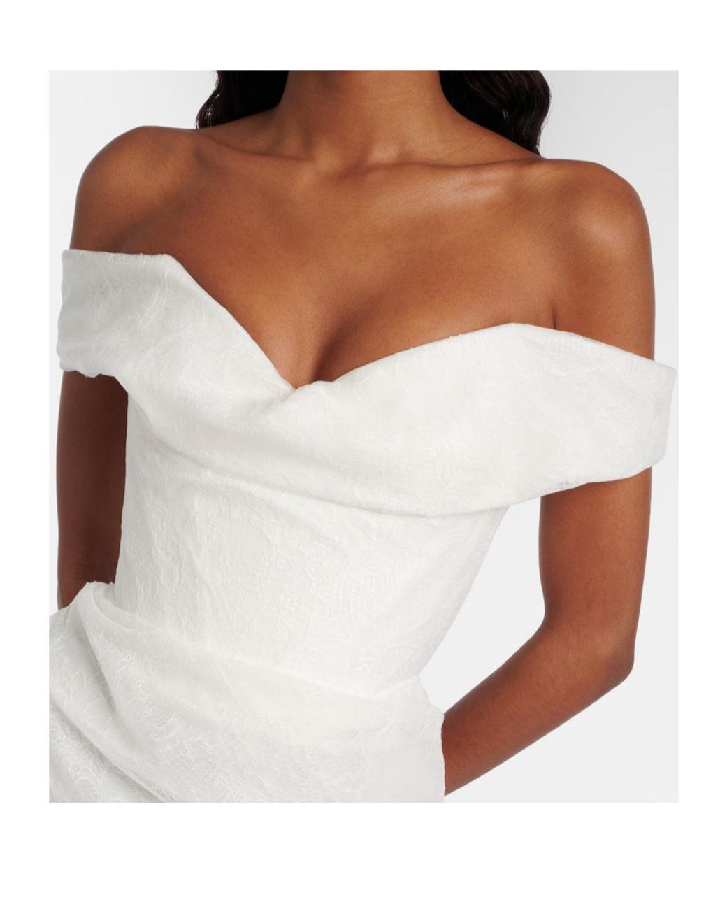 Vivienne Westwood White Bridal Nova Cora Lace Corset Gown