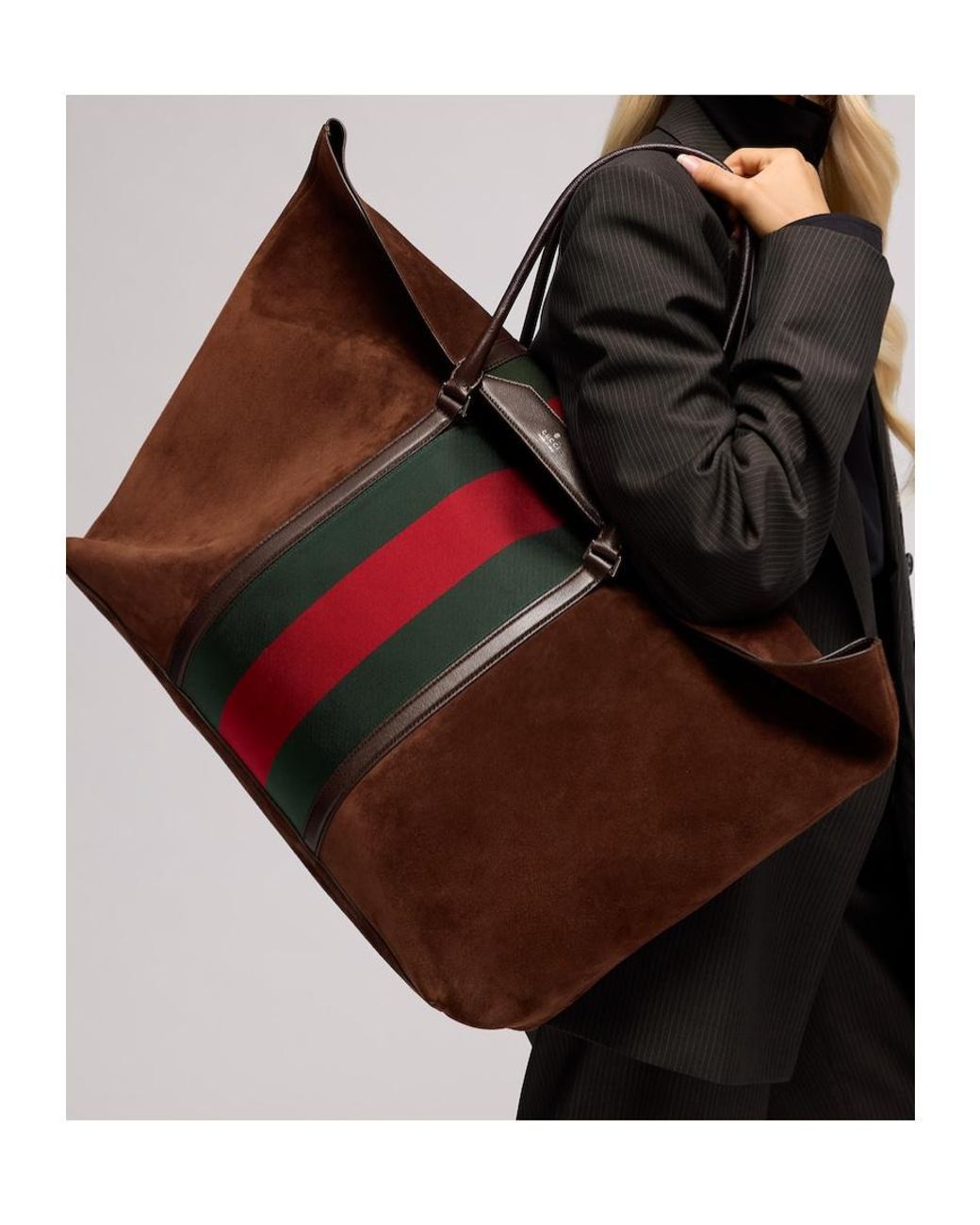 Gucci Red Medium Duffle Bag With Web for men