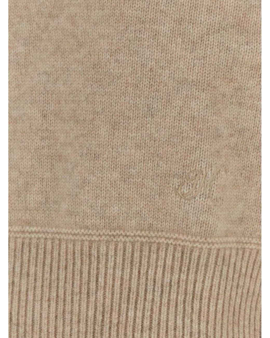 Isabel Marant Natural Crewneck Knitted Jumper
