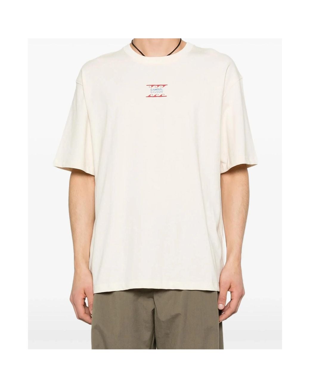 Samsøe & Samsøe White Sagergei T-Shirt for men