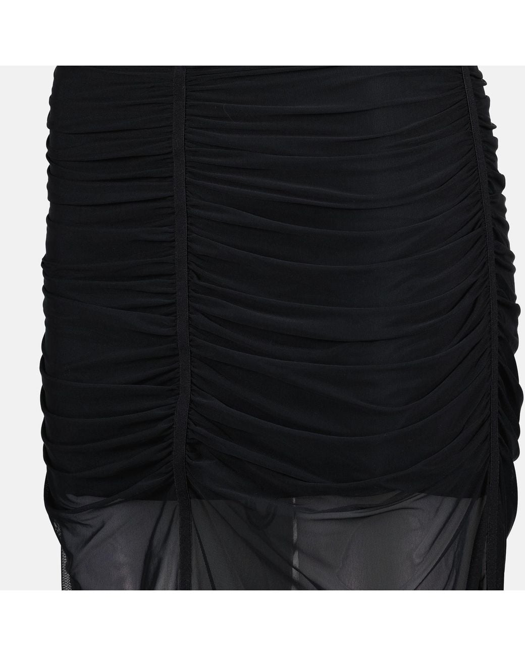 DIESEL Black O-Ira Gathered Midi Skirt