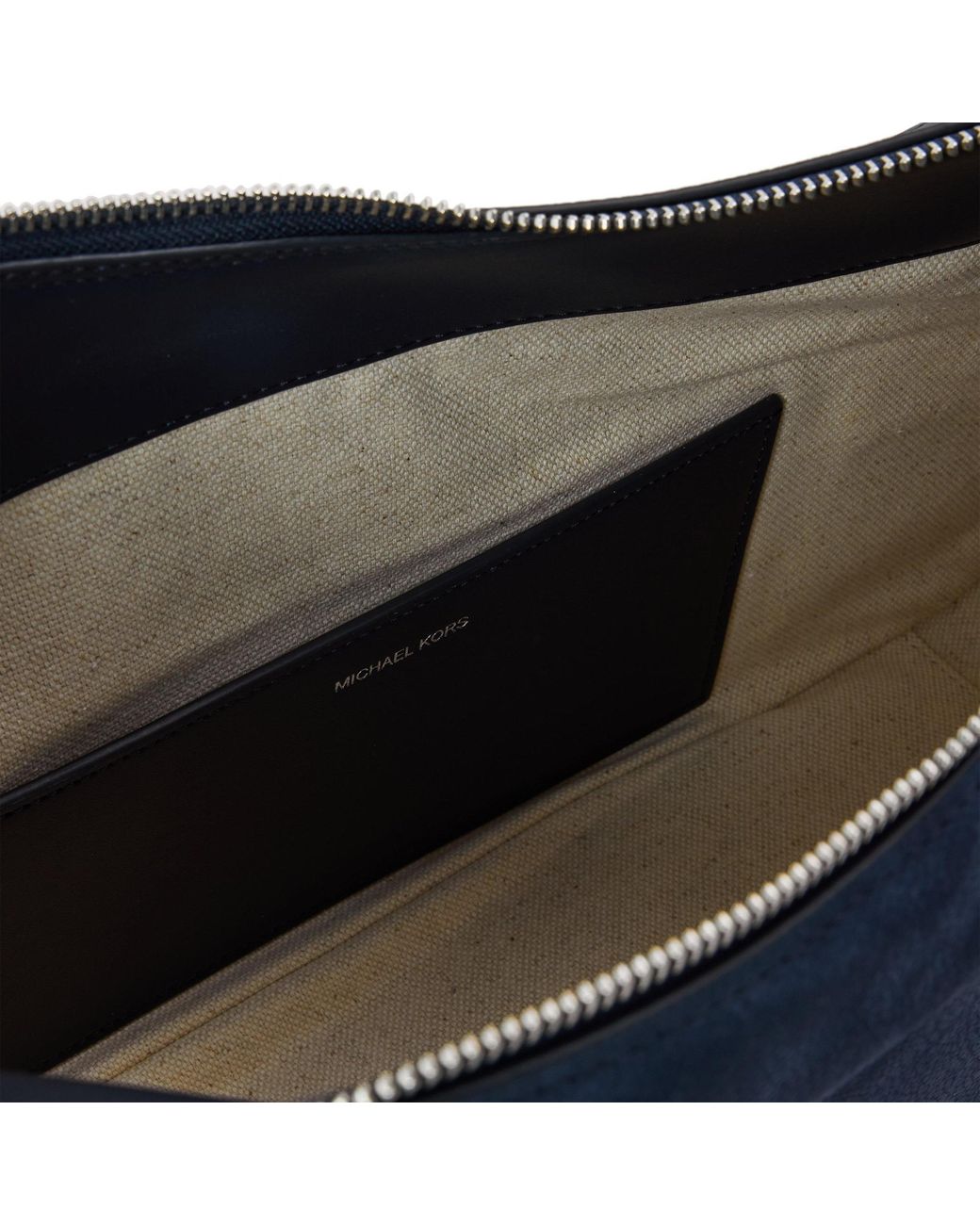 MICHAEL Michael Kors Blue Arc-Shaped Single-Shoulder Bag