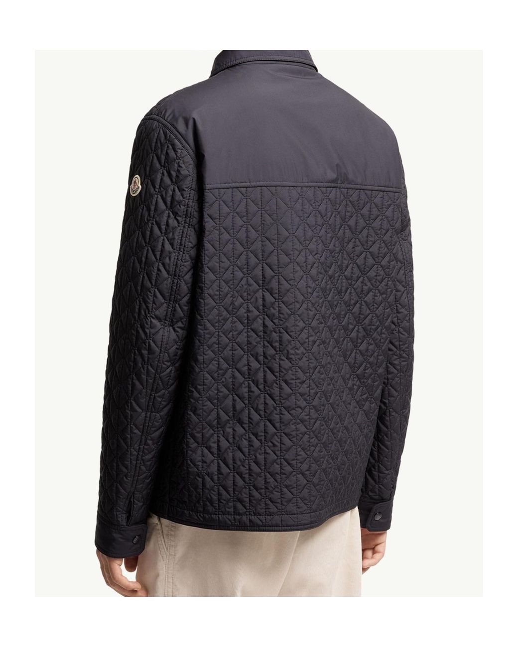 Moncler Gray Theoline Diamond-Quilted Padded Mid-Length Jacket for men