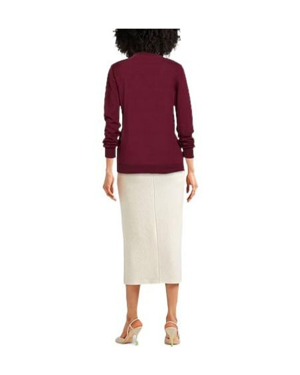 Marni Red Satin-Effect Wool Cashmere Cardigan