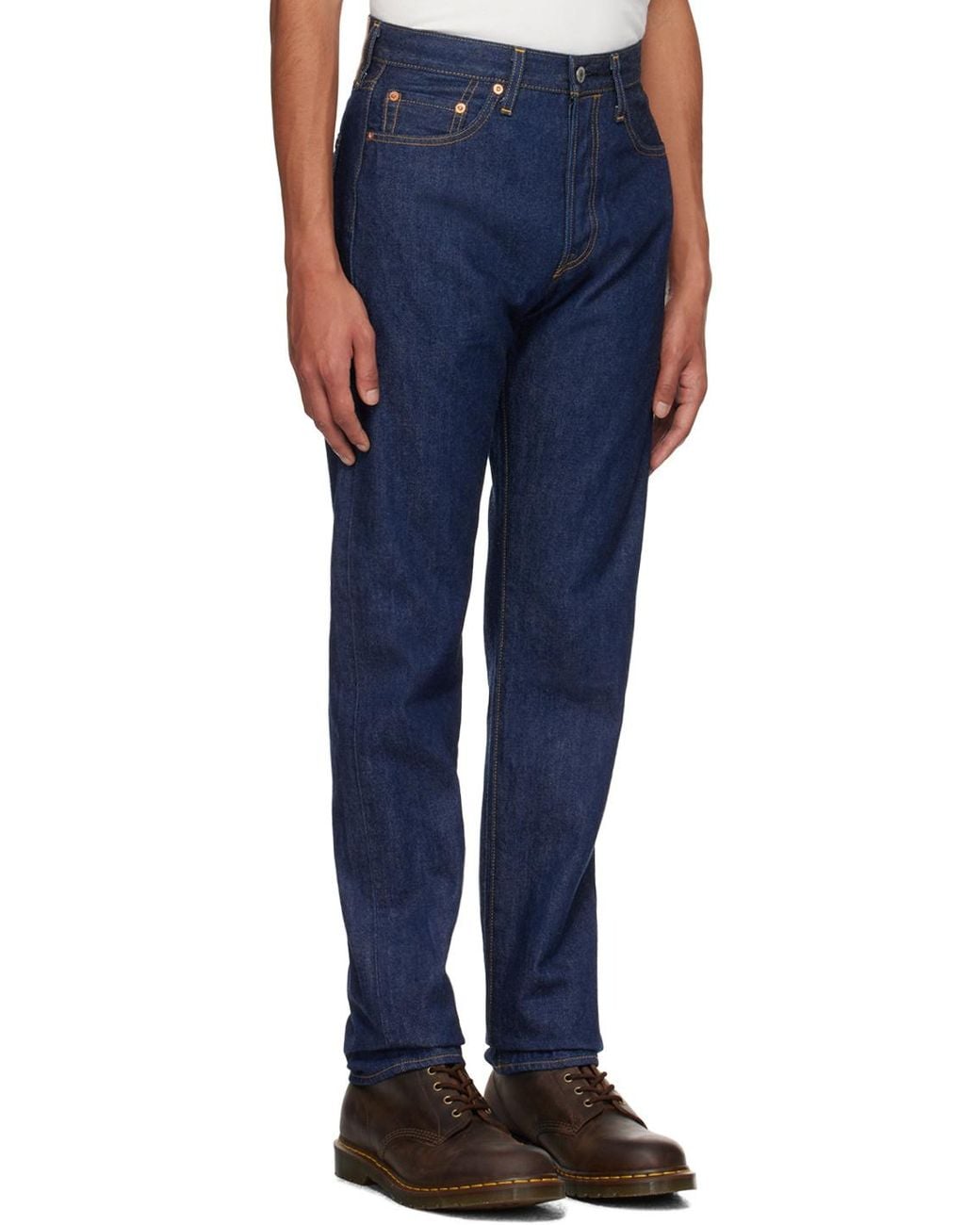 Levi's Blue 501 80S Straight-Leg Jeans for men