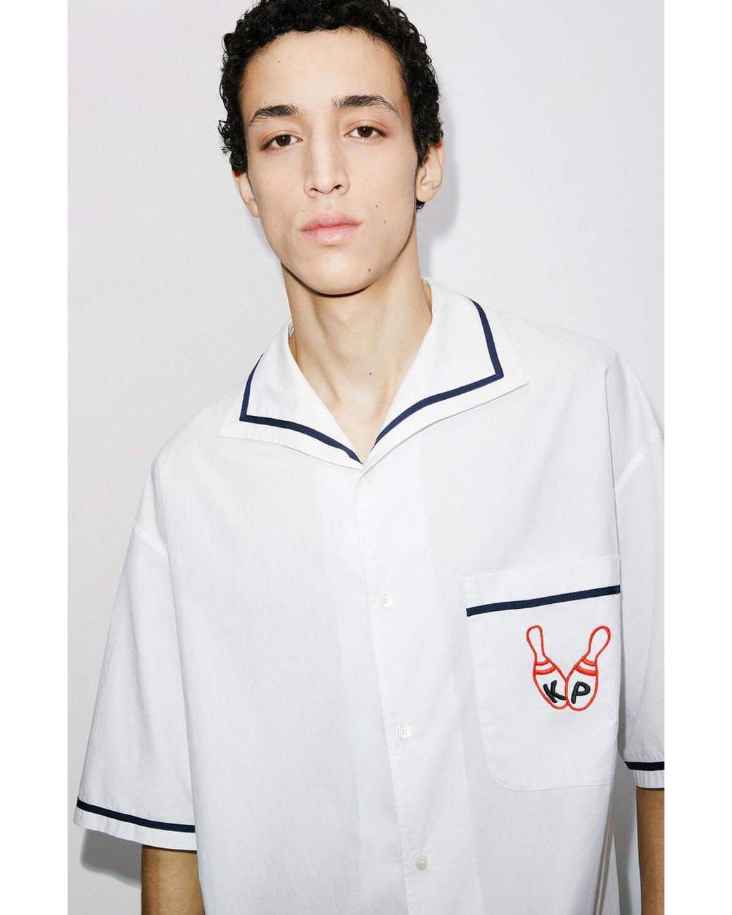 KENZO White 'Bowling Elephant' Hawaiian Shirt for men