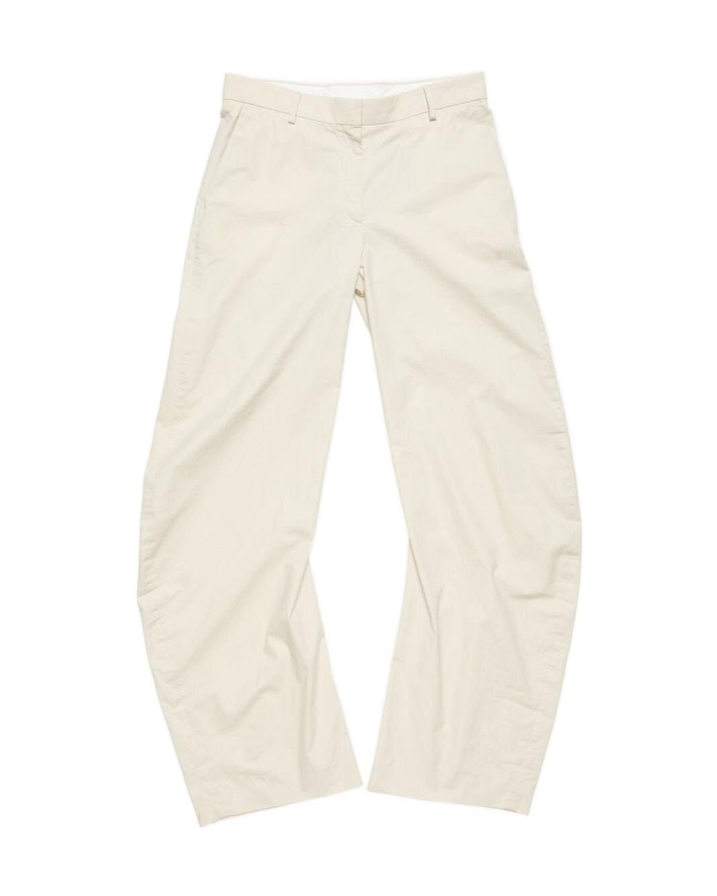Acne Natural Barrel-Leg Pants
