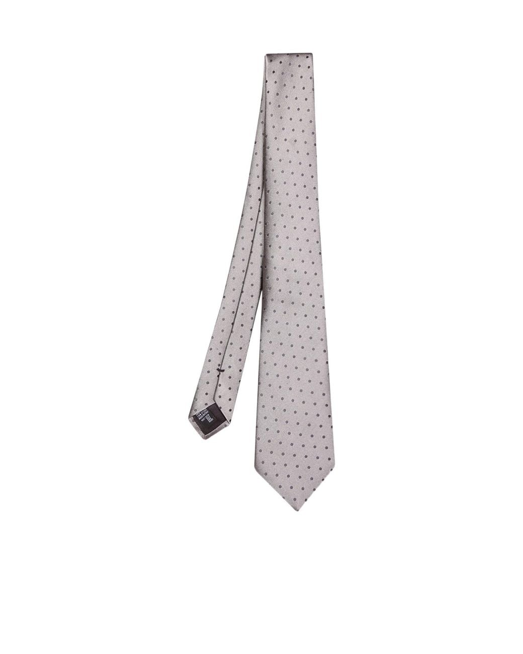 Giorgio Armani White Polka Dot Patterned Tie for men