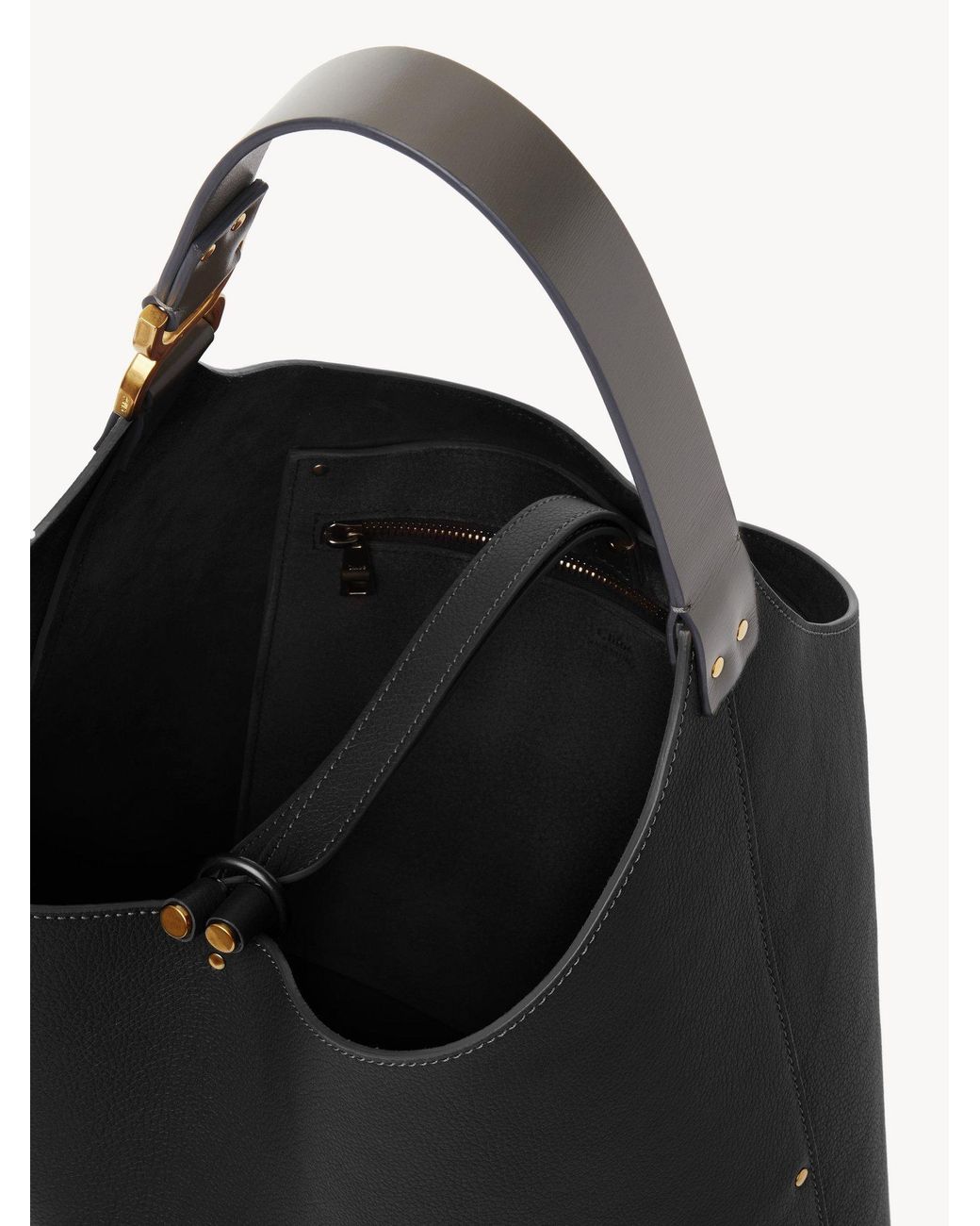 Chloé Black Chloé Marcie Tassel-Closure Tote Bag
