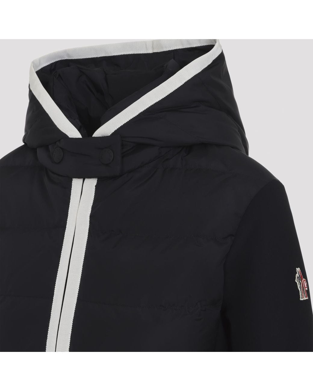 Moncler Black Grenoble Quilted Performance Hooded Jacket