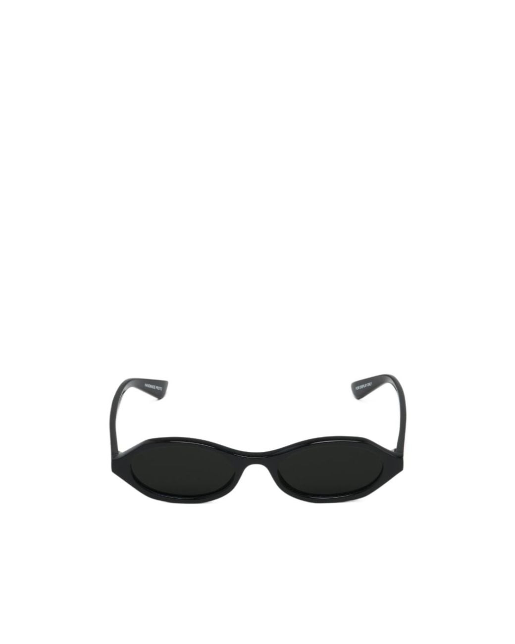 McQueen White Eyewear Oval Frame Sunglasses