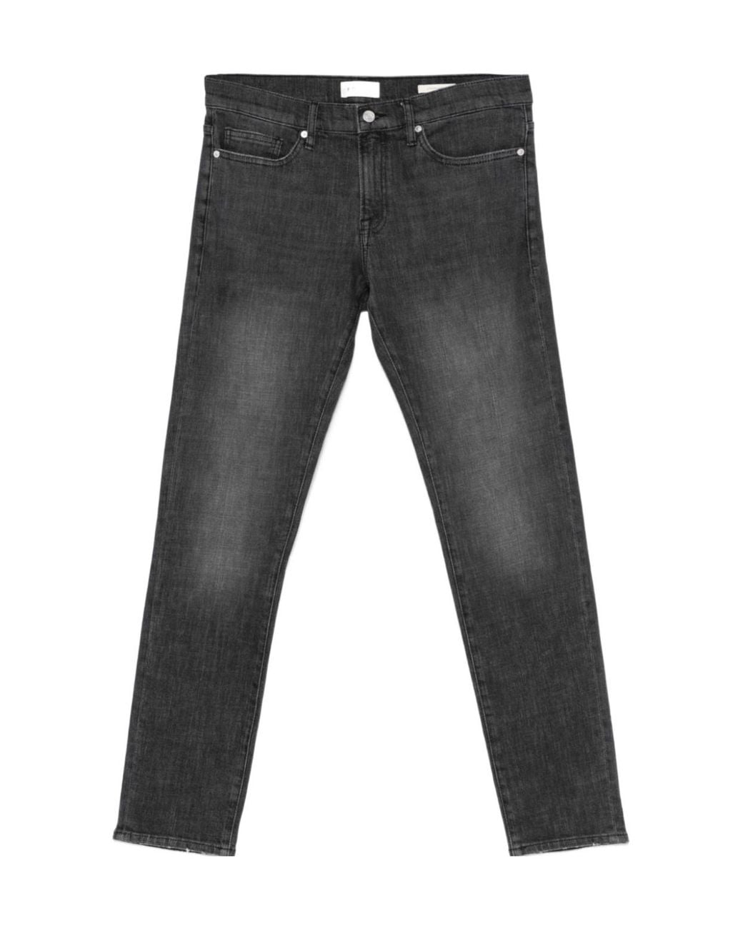 FRAME Gray Denim Trousers With Belt Loops for men