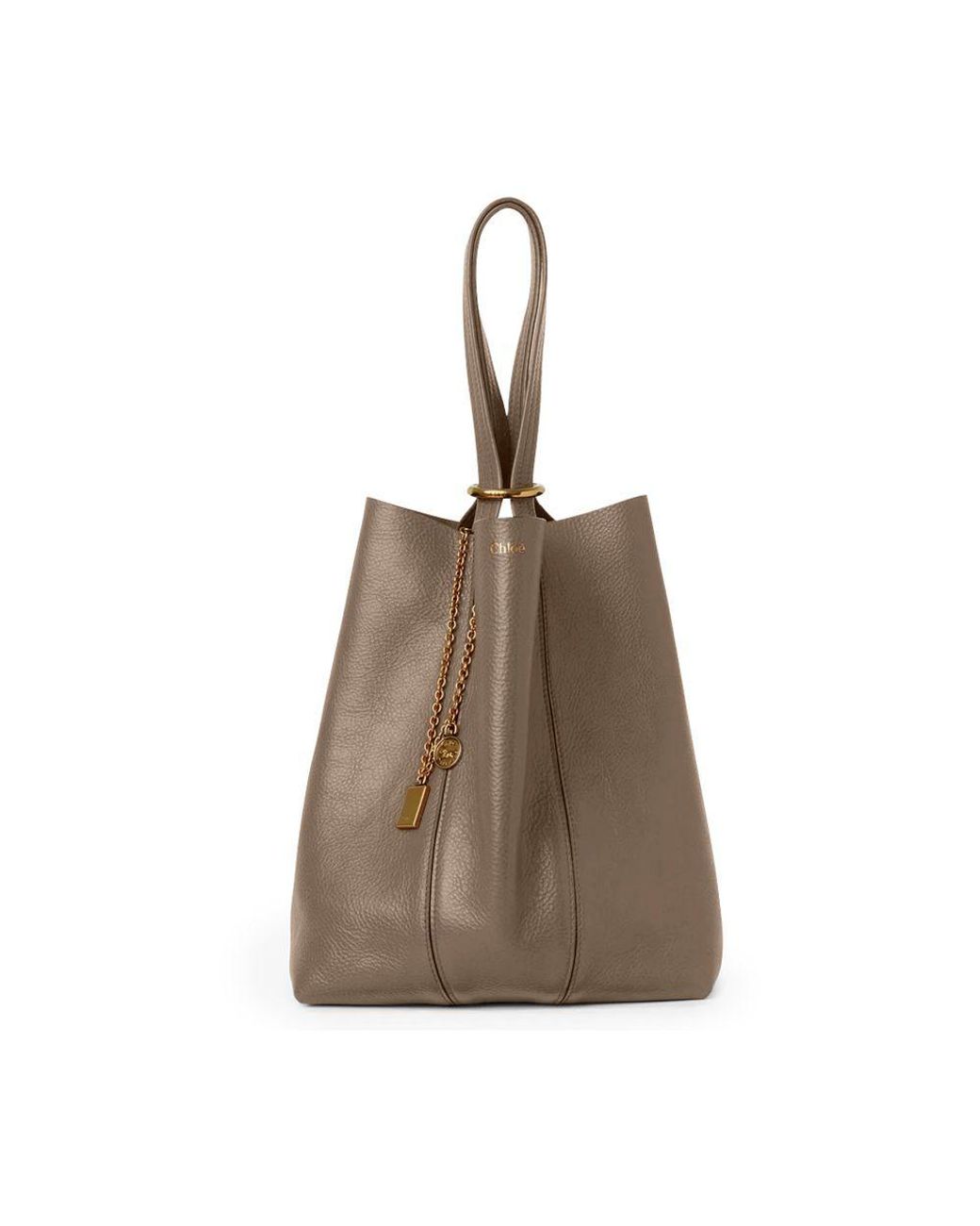 Chloé Brown Spin Shoulder Bag