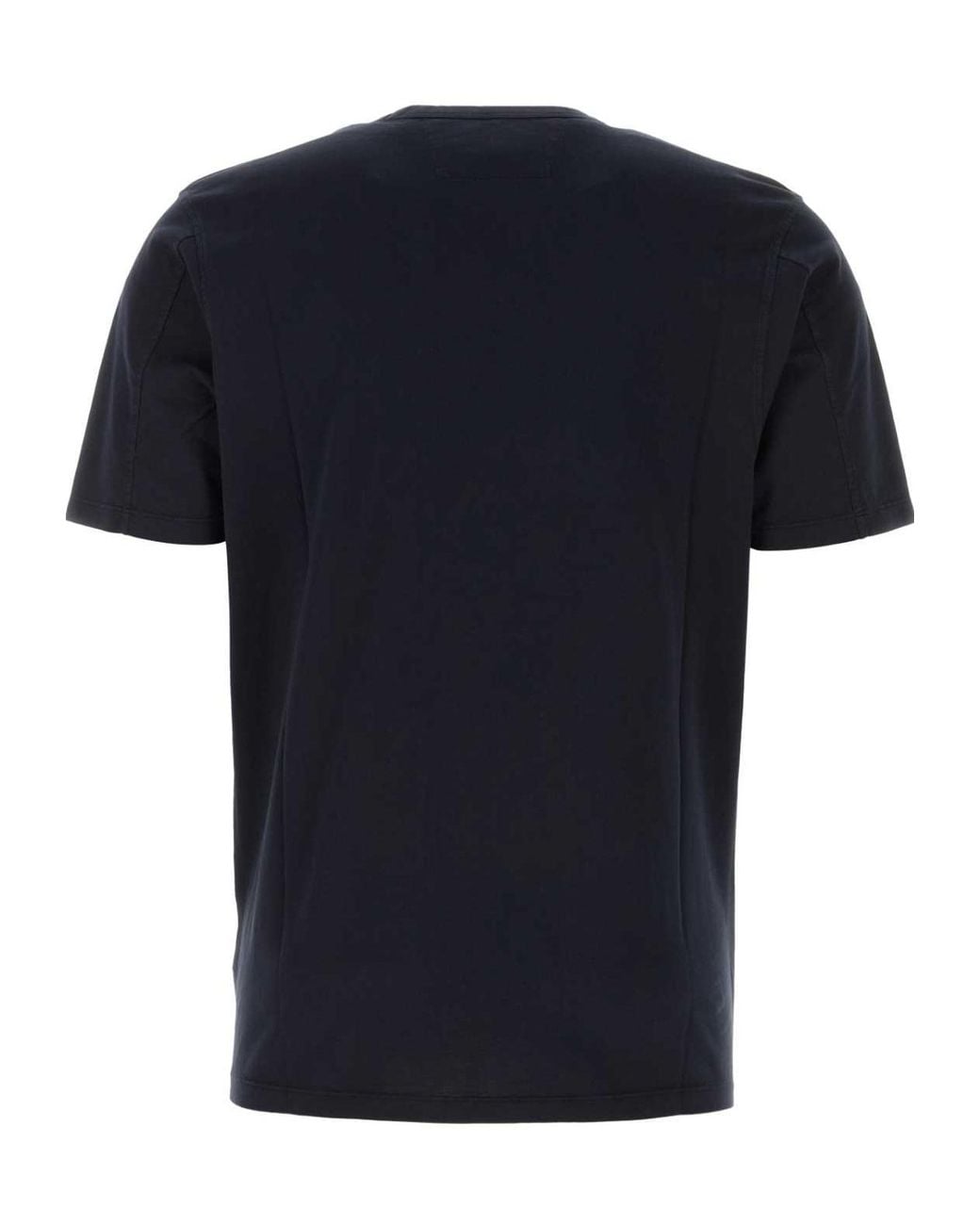 C P Company Black Jersey Garment Dyed T-Shirt for men