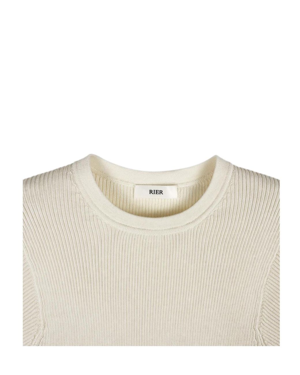 Rier White Short-Sleeved Knitwear