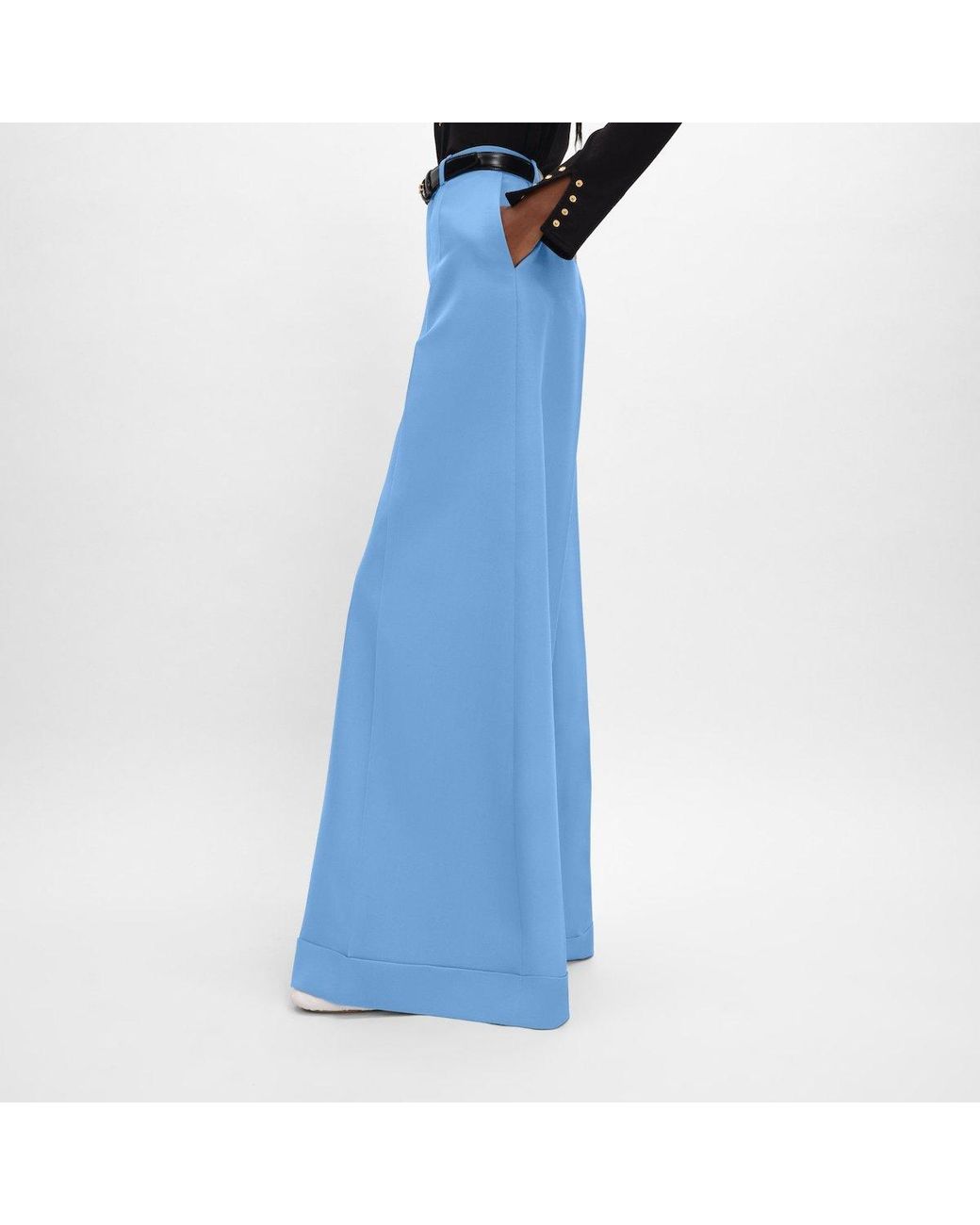 Céline Blue Long Docks Trousers