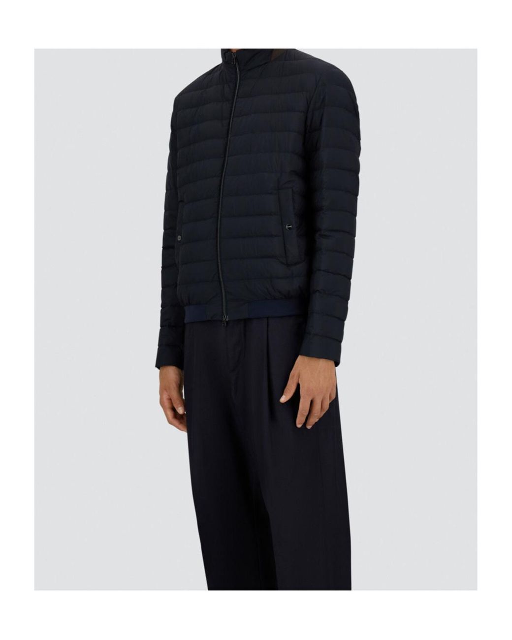 Herno Blue キルティング ジャケット for men