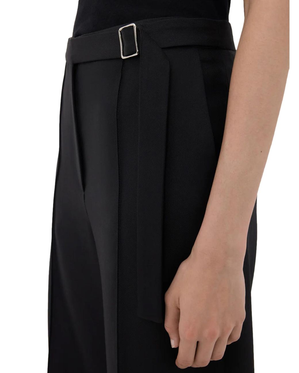 Loulou de Saison Black Straight-Leg Casual Pants