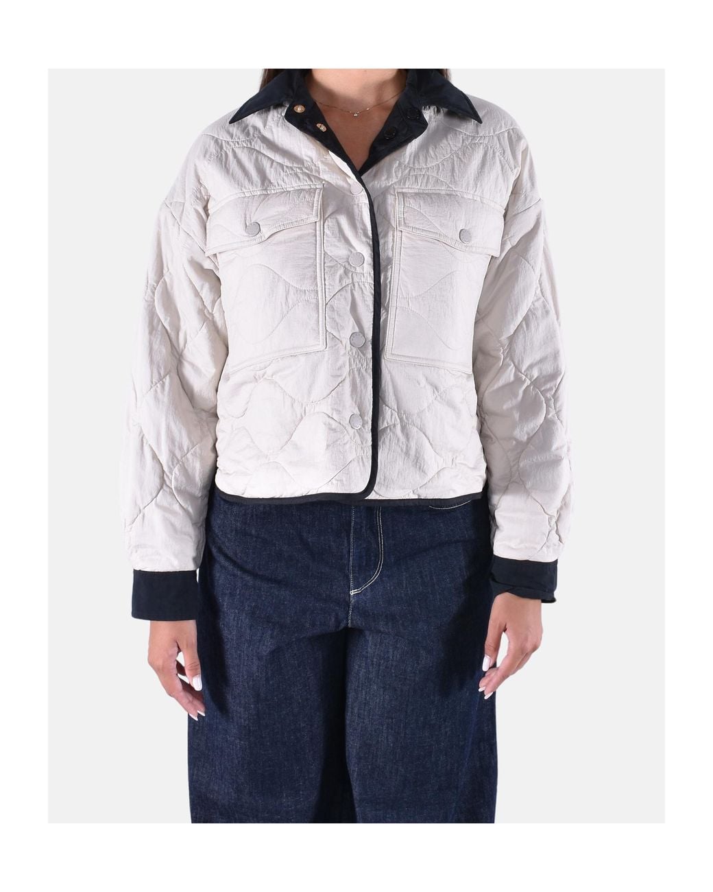 Weekend by Maxmara Blue Reversible Water-Repellent Padded Jacket